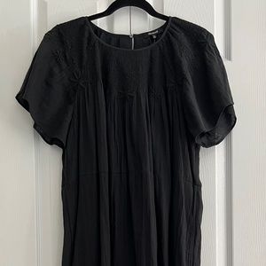 Madewell black cotton dress.